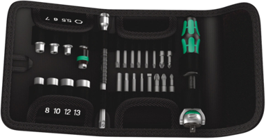 WERA Komplet bitova za nasadni ključ metrički 1/4" Kraftform Kompakt Zyklop, 26 dijelova